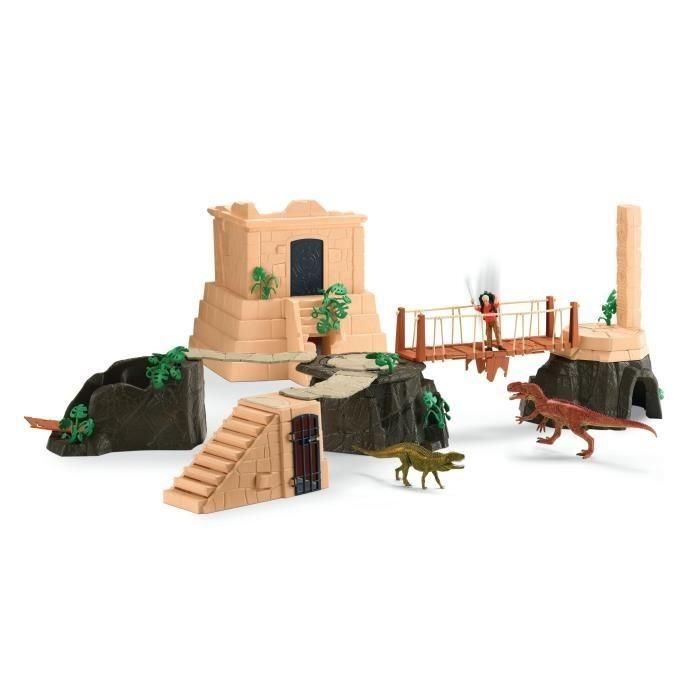 Gran Conquista del Templo Perdido, Set de figuras, SCHLEICH 42656 Dinosaurios, 4 años 1