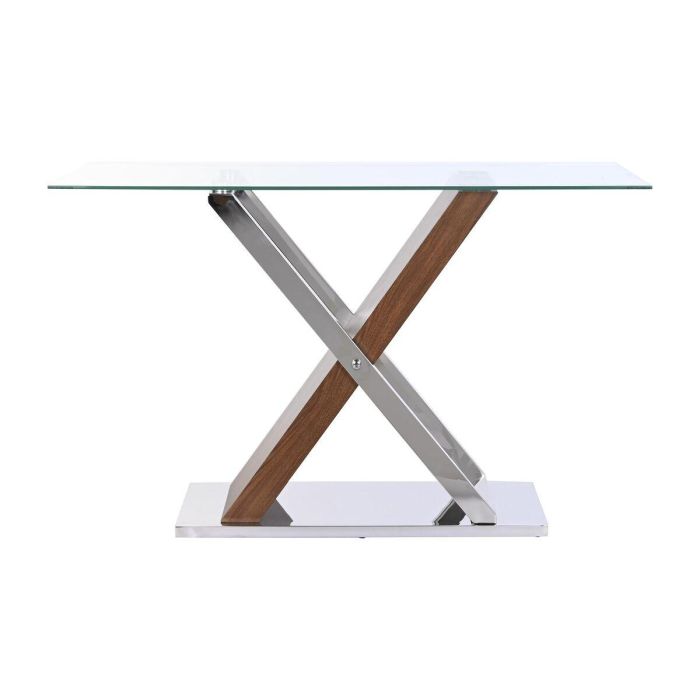 Recibidor DKD Home Decor Transparente Plateado Marrón oscuro 120 x 40 x 75 cm 2 Recibidor DKD Home Decor Transparente Plateado Marrón oscuro 120 x 40 x 75 cm 2