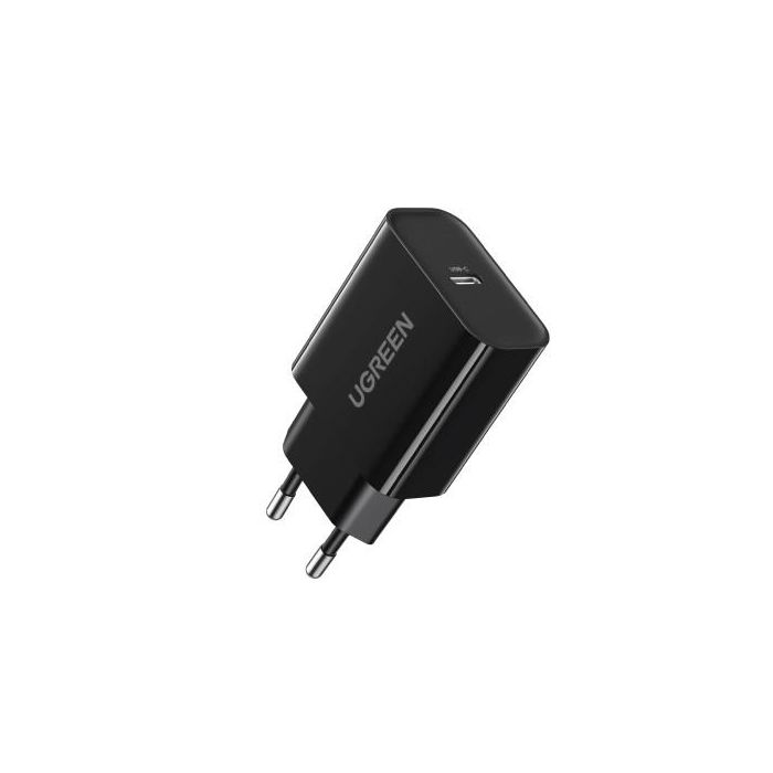 UGREEN Cargador Rápido 10191 USB-C Power Delivery 3.0 Universal 20W Negro para Móviles y Tablets 1