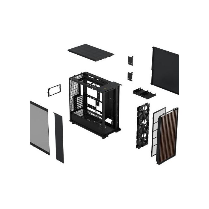 Fractal Design North XL Escritorio Negro, Carbón vegetal - FD-C-NOR1X-05 Caja de PC Fractal Design North XL Escritorio Negro, Carbón vegetal - FD-C-NOR1X-05 Caja de PC
