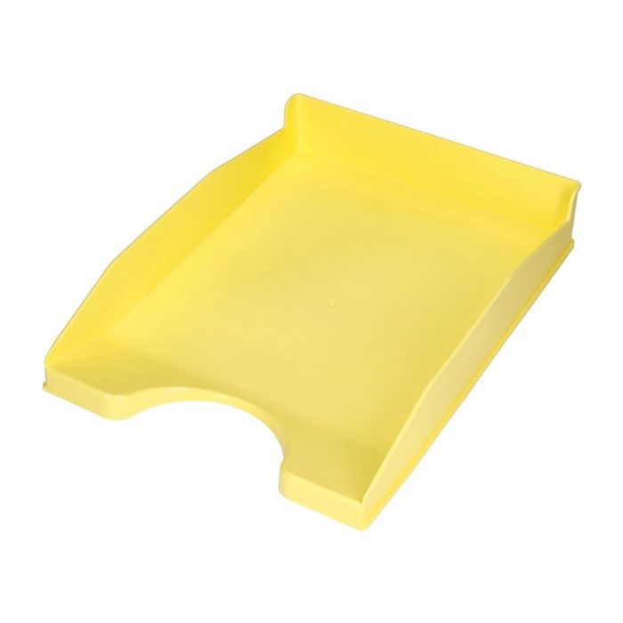 Bandeja Sobremesa Plastico Q-Connect Amarillo Pastel Opaco 240x70x340 mm