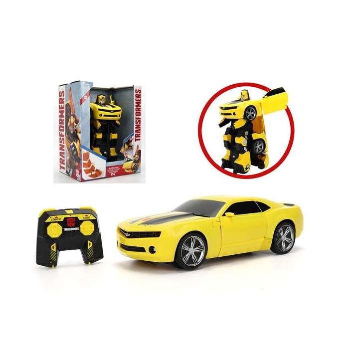 Smoby Transformers Bumblebee Coche Radiocontrol Convertible para Niños de 6+ años, Plástico