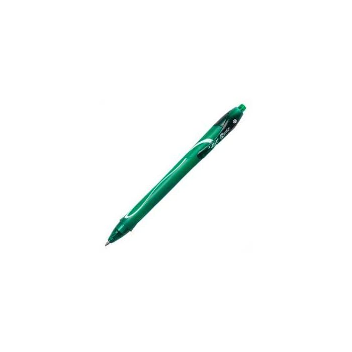 Bic Bolígrafo Gel-ocity Quick Dry Retráctil Tinta Gel Verde 0,7 mm Secado Rápido Cuerpo Goma