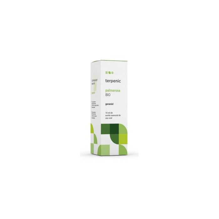 TERPENIC Palmarosa Aceite Esencial Alimentario Bio 10ml - Antibacteriano y Antifúngico para Uso Oral y Tópico