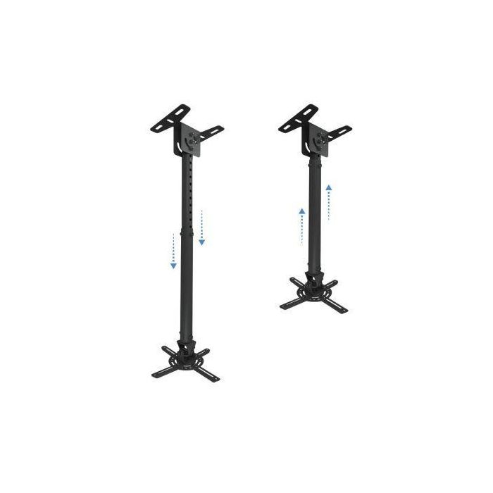 TooQ PJ3030TN-B Soporte de Techo para Proyector. Carga 13.5 kg, Brazo Ajustable, Gestión Cables, Altura 545-900mm, Rotación 360°, Negro 2 TooQ PJ3030TN-B Soporte de Techo para Proyector. Carga 13.5 kg, Brazo Ajustable, Gestión Cables, Altura 545-900mm, Rotación 360°, Negro 2