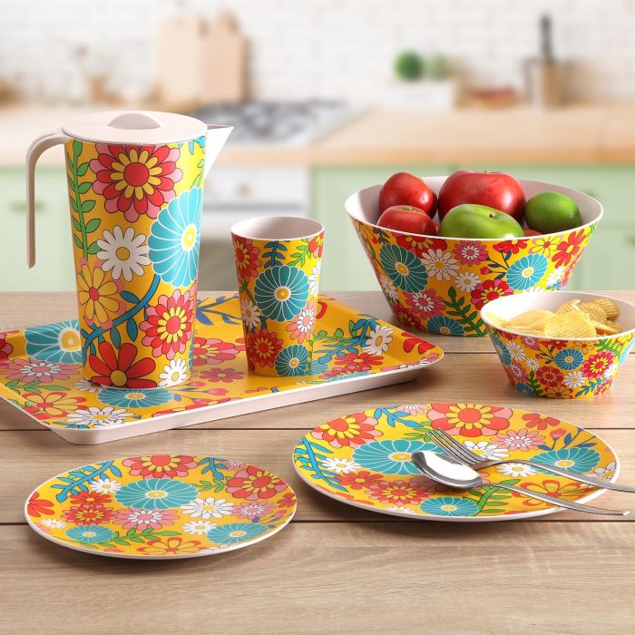 Set 4 Boles Amarillos Flores Versa 6CM (2 Unidades) 1 Set 4 Boles Amarillos Flores Versa 6CM (2 Unidades) 1