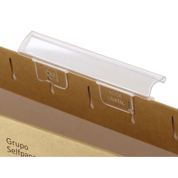 Gio Visor Para Carpeta Colgante 8,5x1,5 cm Cristal -25U- 3