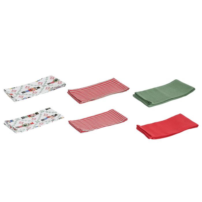 Paño Navidad Moderna DKD Home Decor Rojo Verde 0.2 x 40 x 60 cm Set de 3 1 Paño Navidad Moderna DKD Home Decor Rojo Verde 0.2 x 40 x 60 cm Set de 3 1