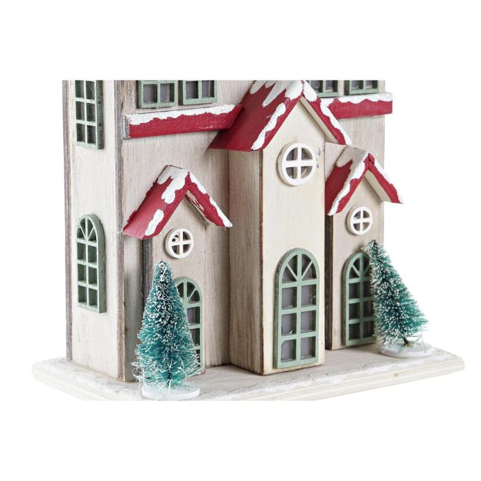 Casa Navidad Fantasia DKD Home Decor Rojo Verde 8 x 28 x 13 cm (2 Unidades) 1 Casa Navidad Fantasia DKD Home Decor Rojo Verde 8 x 28 x 13 cm (2 Unidades) 1