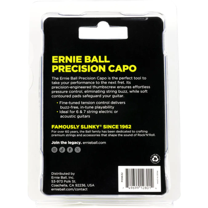 Ernie Ball Cejilla Precision Bronze Ernieball 5