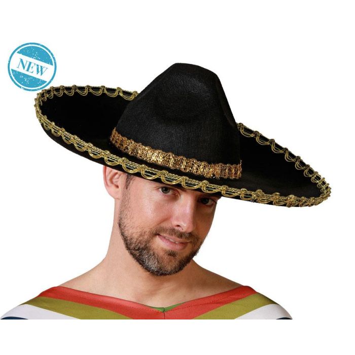 Sombrero Mexicano 45 cm Dorado