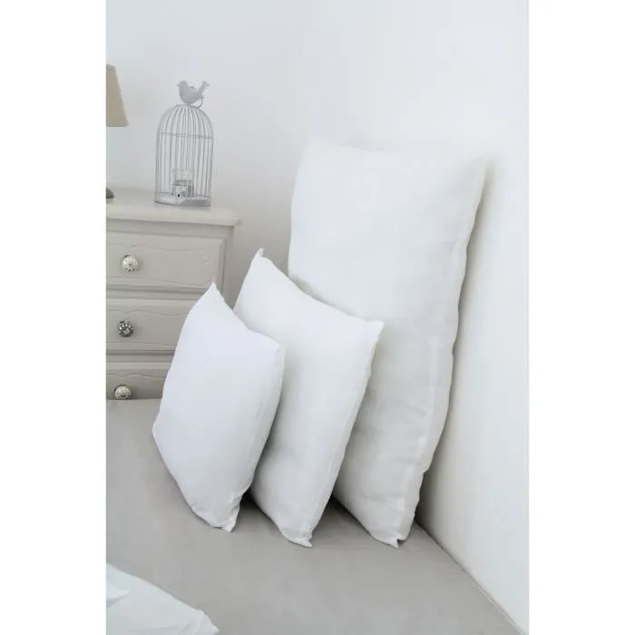 Domiva Almohada de Microfibra SOFT NID 40x60 cm - Blanco - Funda y Relleno 100% Poliéster 1 Domiva Almohada de Microfibra SOFT NID 40x60 cm - Blanco - Funda y Relleno 100% Poliéster 1