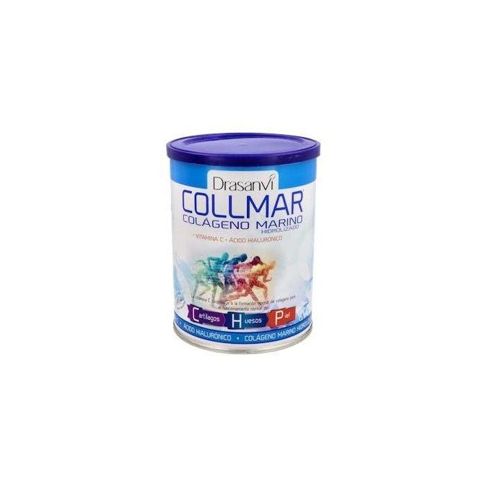 DRASANVI Collmar Colágeno Marino Hidrolizado Vainilla 275g - Vitamina C, Ácido Hialurónico, Huesos, Cartílagos y Piel