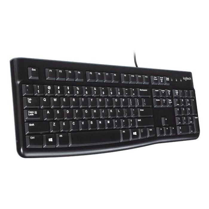 Logitech K120 Teclado USB con Cable, Diseño Duradero para Uso Escolar/Oficina, Teclas Resistentes a Limpieza y Desinfección, Caracteres Claros 2 Logitech K120 Teclado USB con Cable, Diseño Duradero para Uso Escolar/Oficina, Teclas Resistentes a Limpieza y Desinfección, Caracteres Claros 2