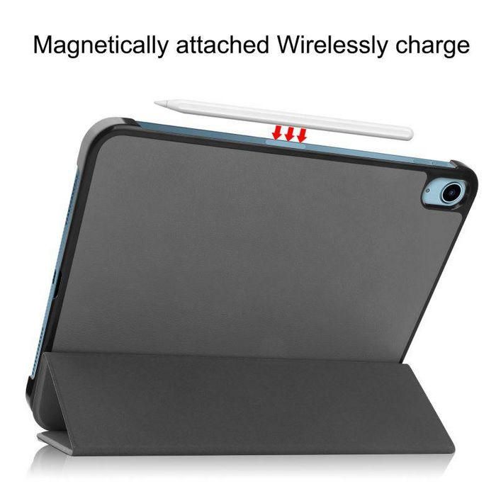 CoreParts For Apple iPad 10th Gen 10.9-inch (2022) Tri-fold Caster Hard Shell Cover with Auto Wake Function - Gray 4 CoreParts For Apple iPad 10th Gen 10.9-inch (2022) Tri-fold Caster Hard Shell Cover with Auto Wake Function - Gray 4