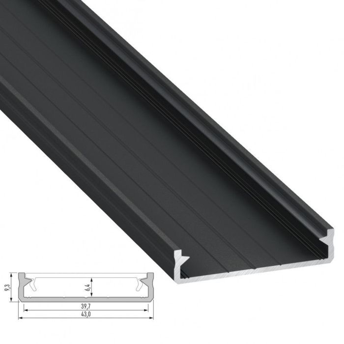 Perfil Aluminio Tipo SOLIS 2,02M - Bruto 2 Perfil Aluminio Tipo SOLIS 2,02M - Bruto 2