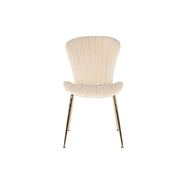 DKD Home Decor Silla Crema Dorado 54 x 84 x 49 cm (2 Unidades) 4