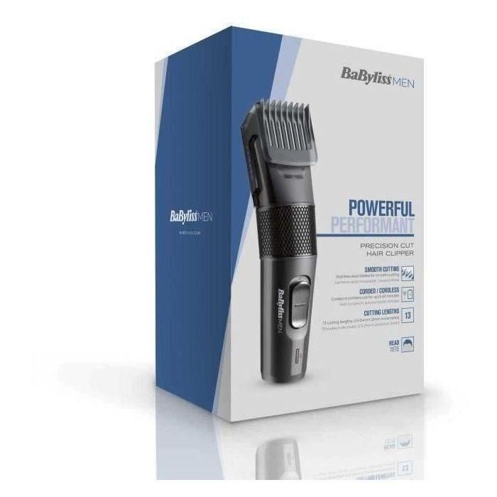 Babyliss E786E Cortapelos Precision Cut Máquina de Cortar Pelo Cuchillas Acero Inoxidable 0.5-24mm para Hombre, 13 longitudes de corte 2