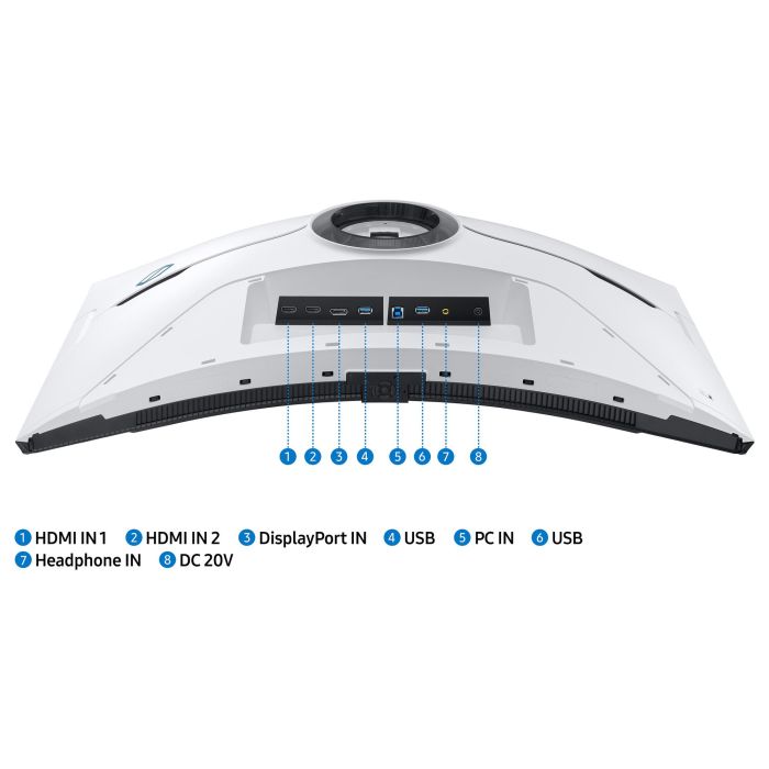 Samsung LS32BG850NPX Monitor Gaming 32 Pulgadas, 4K UHD, Mini-LED, Quantum HDR 2000, 240Hz, 1ms, Curvo 1000R, Freesync Premium Pro, G-Sync Compatible, Blanco 17 Samsung LS32BG850NPX Monitor Gaming 32 Pulgadas, 4K UHD, Mini-LED, Quantum HDR 2000, 240Hz, 1ms, Curvo 1000R, Freesync Premium Pro, G-Sync Compatible, Blanco 17