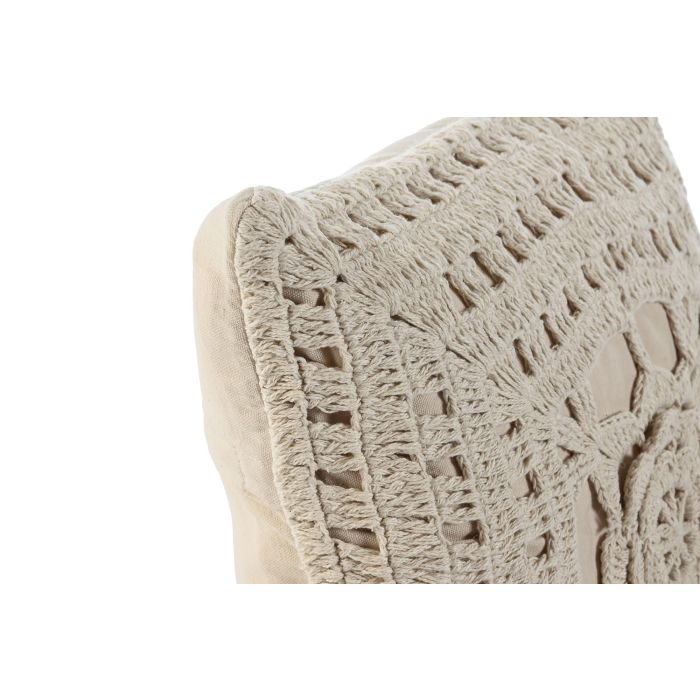 Cojin Boho DKD Home Decor Blanco Roto 45 x 45 cm (2 Unidades) 1 Cojin Boho DKD Home Decor Blanco Roto 45 x 45 cm (2 Unidades) 1