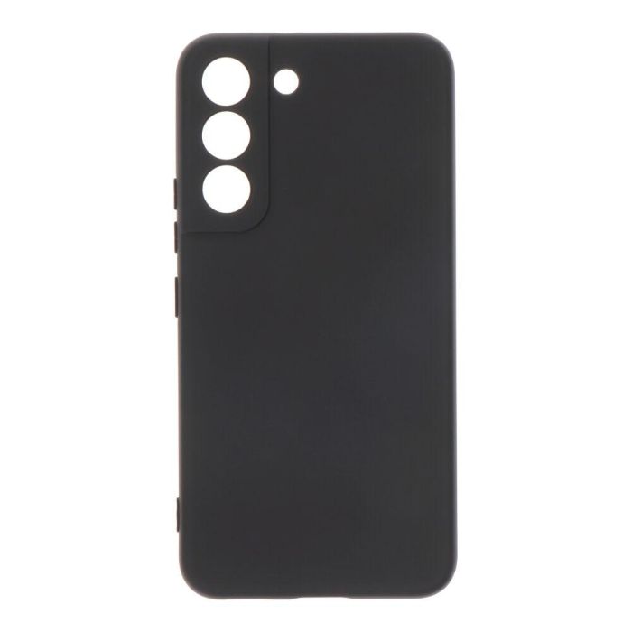 Carcasa negra de plástico soft touch para samsung s22