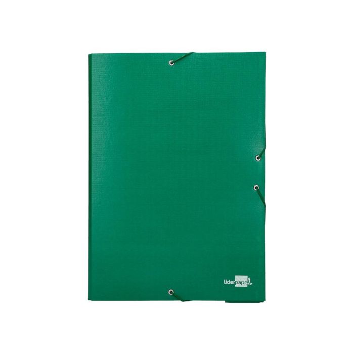 Carpeta Proyectos Liderpapel Folio Lomo 90 mm Carton Forrado Verde 5