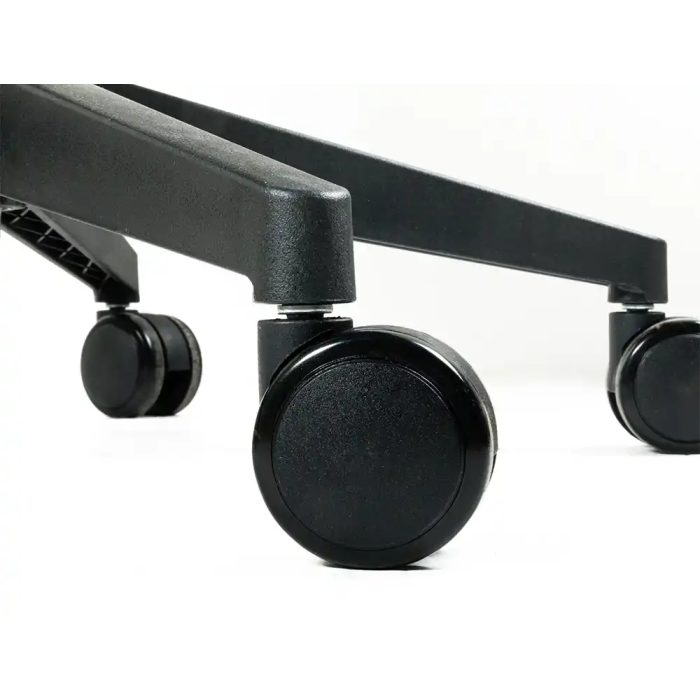 Q-connect Silla de Oficina Alba Malla Base Metálica Ruedas Premium Negro Azul Altura Máx 1110 mm Ancho 610 mm Profundidad 580 mm 6