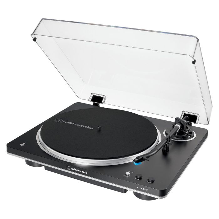 Audio-Technica AT-LP70XBTBS Tocadiscos Automático con Bluetooth, Tracción por Correa, 33 1/3 y 45 RPM, Color Negro/Plata, Incluye Fono-Preamplificador Integrado 0 Audio-Technica AT-LP70XBTBS Tocadiscos Automático con Bluetooth, Tracción por Correa, 33 1/3 y 45 RPM, Color Negro/Plata, Incluye Fono-Preamplificador Integrado 0