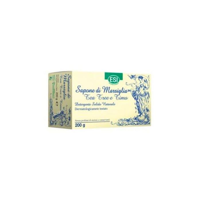 TREPATDIET-ESI Jabón de Marsella con Árbol del Té y Tomillo para Pieles Sensibles 200g