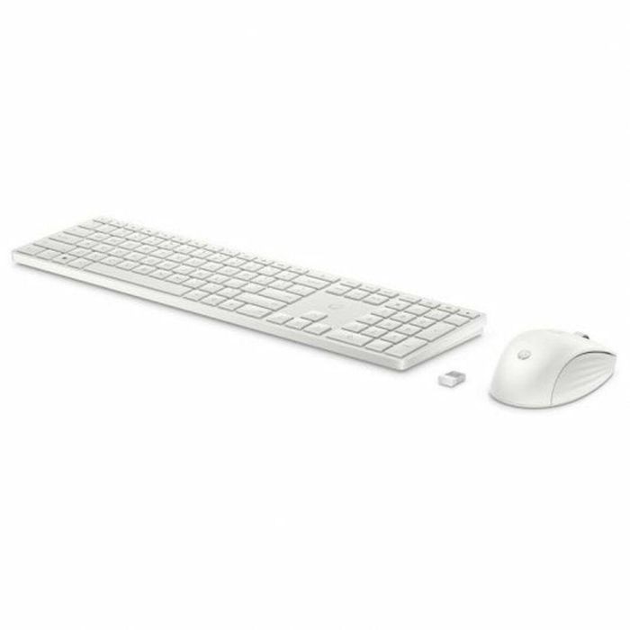 Teclado y Ratón Inalámbrico HP 650 Blanco Qwerty Español Teclado y Ratón Inalámbrico HP 650 Blanco Qwerty Español