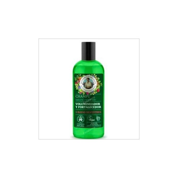 AGAFIA Champú Voluminizador y Fortalecedor con 5 Bayas Silvestres, Vegano, para Cabello Fuerte - 260ml