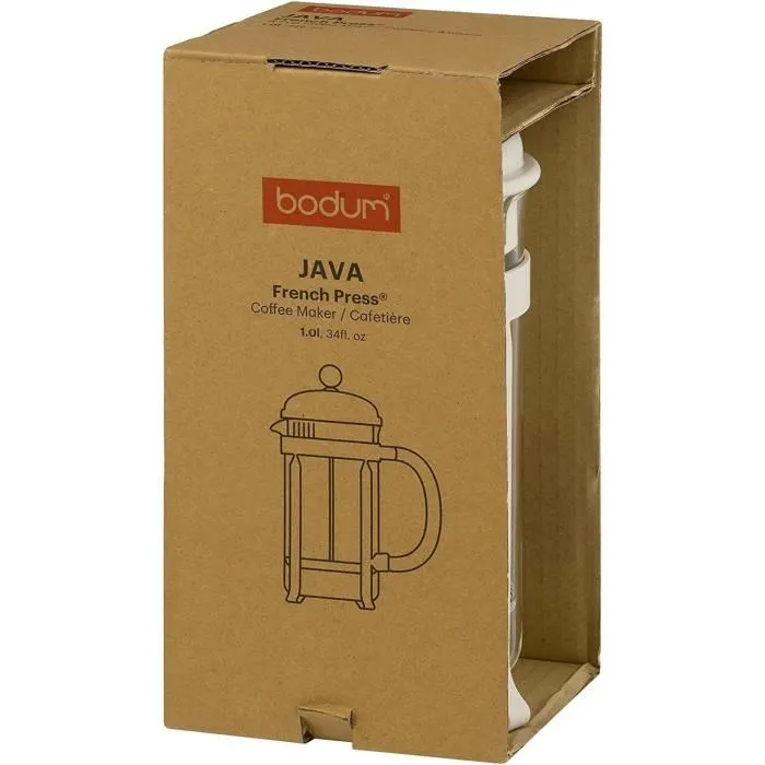 Bodum 1903-913 Cafetera de Prensa Francesa JAVA Blanca 0,35 L 1 Bodum 1903-913 Cafetera de Prensa Francesa JAVA Blanca 0,35 L 1
