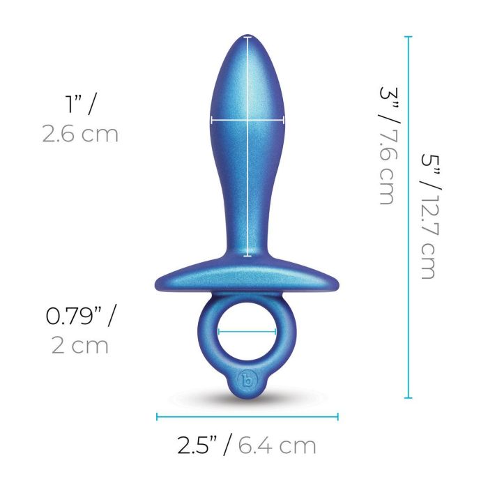 Plug Anal B-Vibe Azul (7,6 cm) 10 Plug Anal B-Vibe Azul (7,6 cm) 10