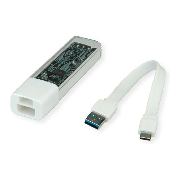 ROLINE 14.02.5062 Hub USB 3.2 Gen 1 Tipo A+C, 4 Puertos, Blanco, 5000 Mbit/s 2