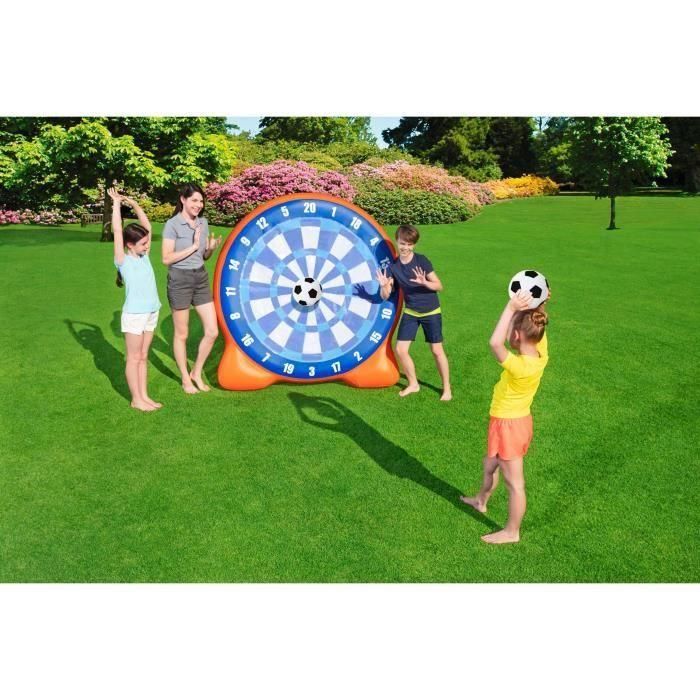 Juego de dardos hinchables gigantes con bolas - BESTWAY - All Star - Diana de fútbol scratch - Base lastrada 3 Juego de dardos hinchables gigantes con bolas - BESTWAY - All Star - Diana de fútbol scratch - Base lastrada 3