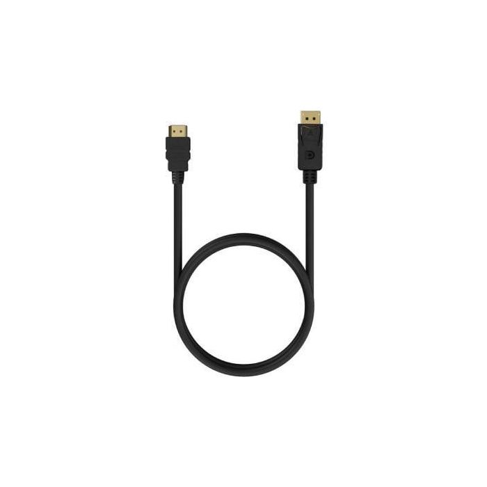 Aisens A125-0551 Cable Conversor DisplayPort Macho a HDMI Macho 4K@30Hz 1.5m Negro (DP entrada/HDMI salida) Conectores Oro 24K 2 Aisens A125-0551 Cable Conversor DisplayPort Macho a HDMI Macho 4K@30Hz 1.5m Negro (DP entrada/HDMI salida) Conectores Oro 24K 2