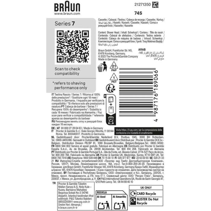 Cabezal de Recambio Braun 5 Cabezal de Recambio Braun 5