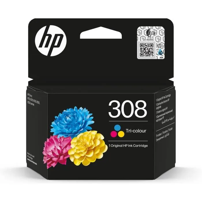 HP Tinta Tricolor Nº 308 para Envy Series 6110, 6120, 6130, 6520, 6530 - Cartucho Color 0 HP Tinta Tricolor Nº 308 para Envy Series 6110, 6120, 6130, 6520, 6530 - Cartucho Color 0