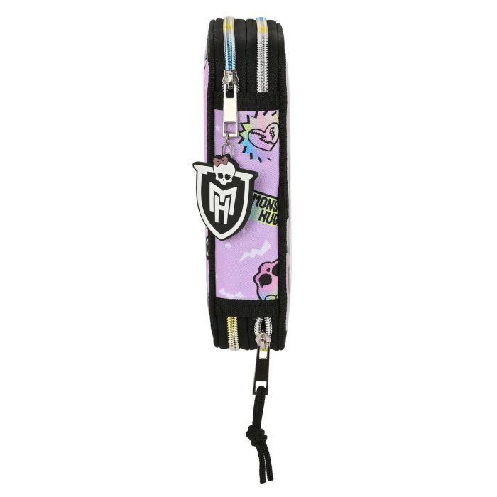 Plumier Doble Monster High Best boos Lila 12.5 x 19.5 x 4 cm (28 piezas) 4