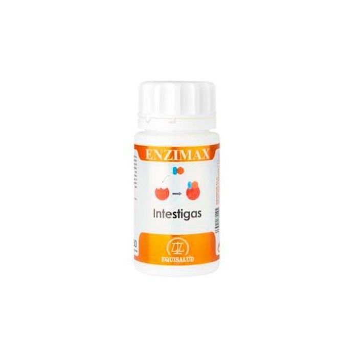EQUISALUD Enzimax Intestigas, Jengibre Hinojo Alfa-galactosidasa, 30 cápsulas para alivio de gases y digestión