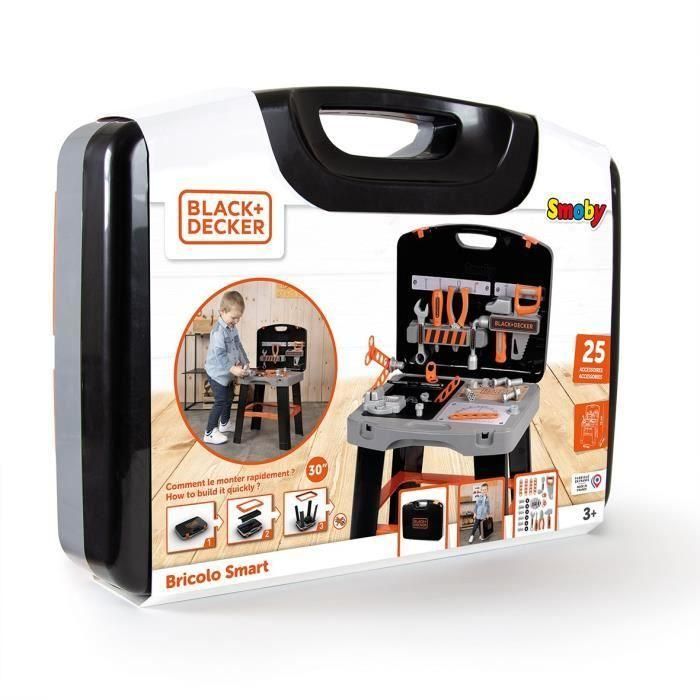 Banco maletín de herramientas black&decker. incluye 33 accesorios. 76x43x35 cm 5