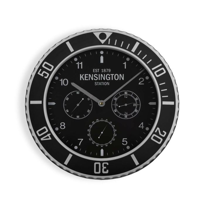 Reloj de Pared Versa Kensington Metal 5 x 40 x 40 cm