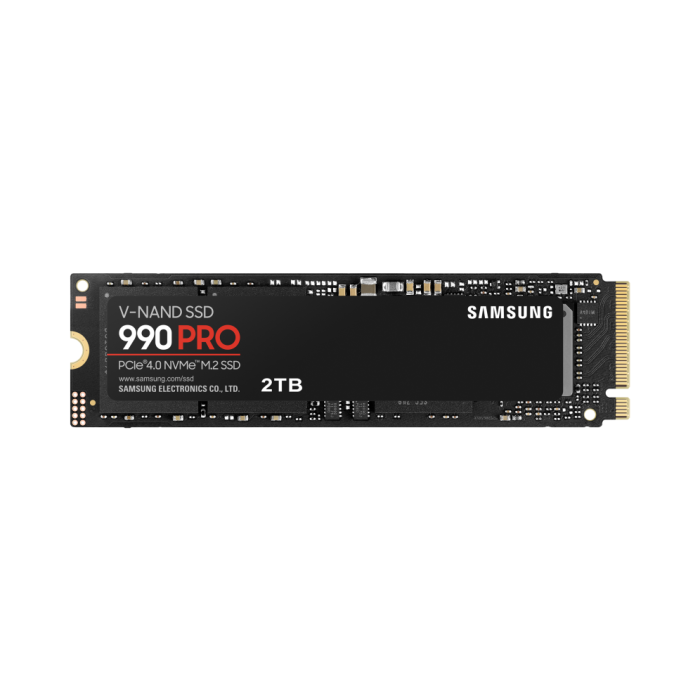 Samsung 990 PRO SSD Interno Alto Rendimiento V-NAND MLC 2 TB M.2 NVMe PCIe 4.0, 7450 MB/s Lectura, 6900 MB/s Escritura