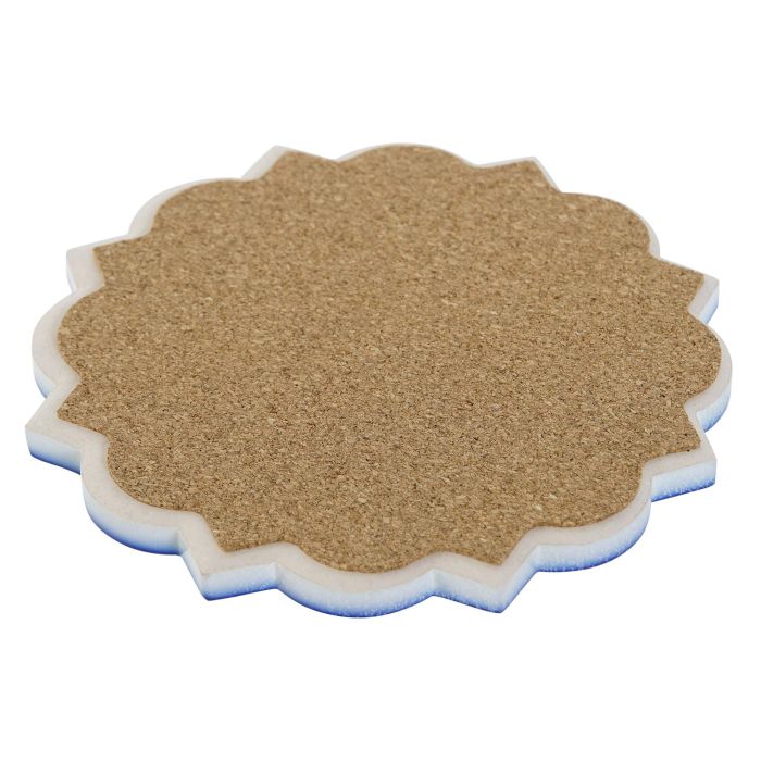 Posavasos Mediterraneo DKD Home Decor Multicolor Multicolor 10.8 x 0.7 x 10.8 cm (72 Unidades) 4
