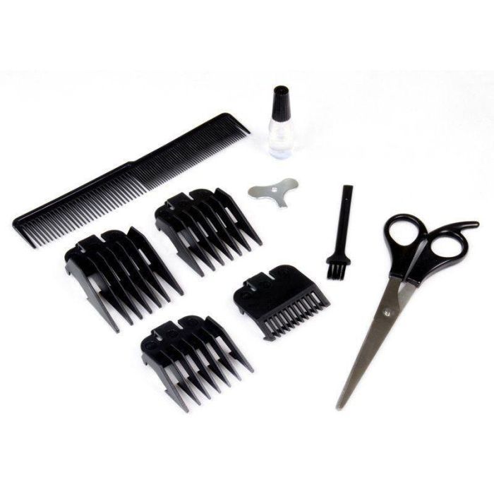 Thulos TH-HC102 Cortapelos Eléctrico Blanco con Accesorios de Barbero, Cuchillas de Acero de Alto Carbono, 12W, 4 Peines 3-13mm 1 Thulos TH-HC102 Cortapelos Eléctrico Blanco con Accesorios de Barbero, Cuchillas de Acero de Alto Carbono, 12W, 4 Peines 3-13mm 1