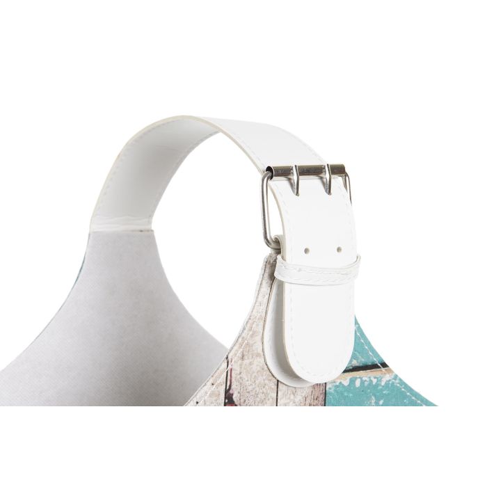 DKD Home Decor Revistero Mediterraneo Multicolor, Set de 2, de PU y Cartón, 18 cm Largo x 40 cm Ancho x 41 cm Alto 4 DKD Home Decor Revistero Mediterraneo Multicolor, Set de 2, de PU y Cartón, 18 cm Largo x 40 cm Ancho x 41 cm Alto 4