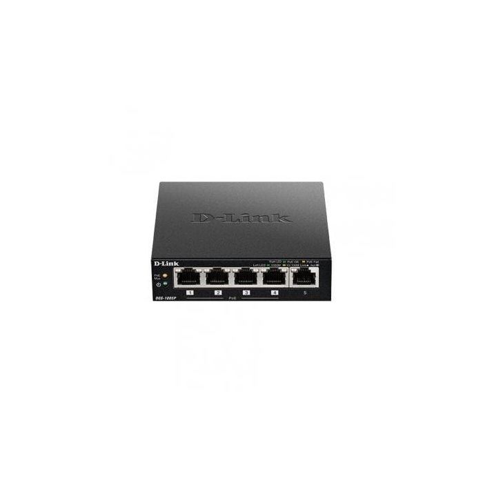 Switch D-Link DGS-1005P 5 Puertos/ RJ-45 10/100/1000 PoE 1