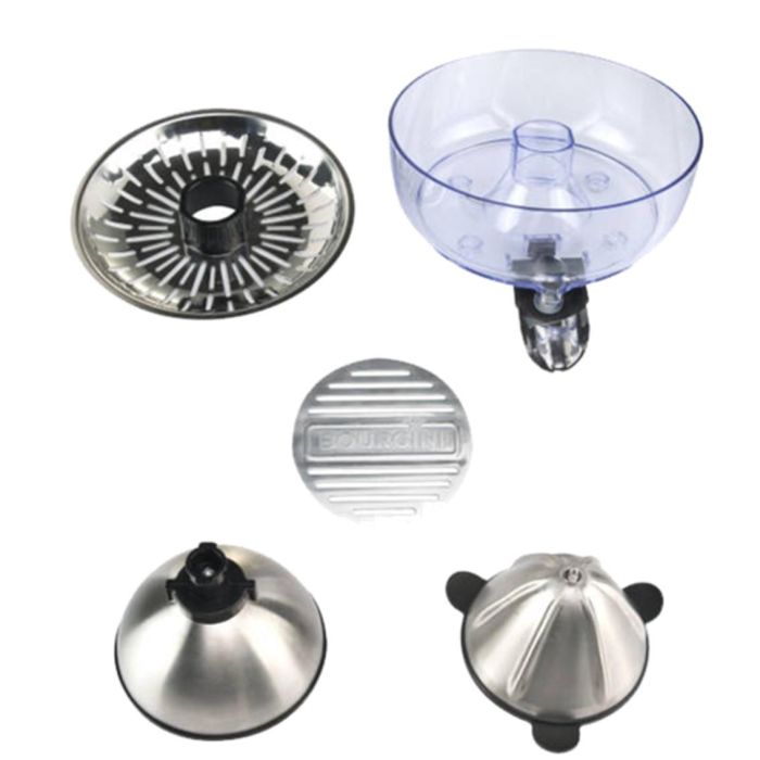 Bourgini Exprimidor Semi Profesional de Lujo Acero Inoxidable 130W con Palanca Metálica 3
