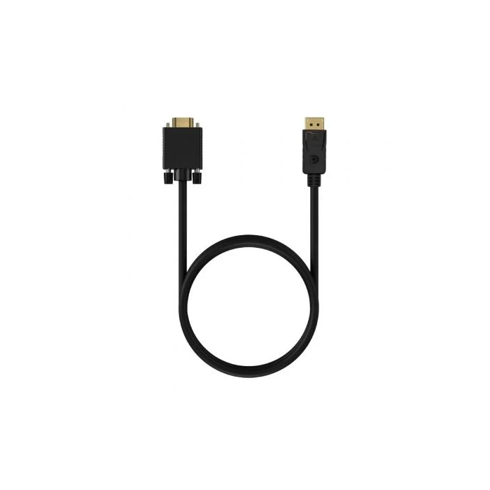 Aisens Cable Conversor Displayport Macho a VGA Macho Negro 1.0M 2