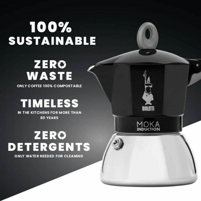 Cafetera Italiana Bialetti 0006936/NP Negro Metal Aluminio 2